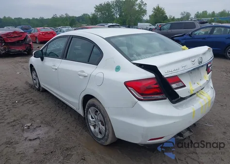 2015 Honda Civic Lx из США, поврежденный, VIN 19XFB2F54FE050841